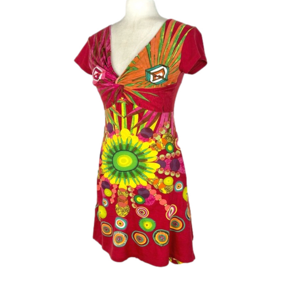 Desigual red summer dress - Picture 2 of 7